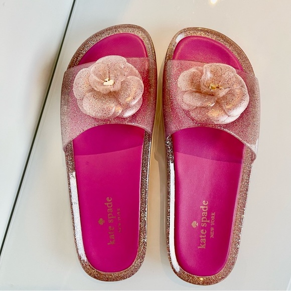 kate spade Shoes - Kate Spade ♠️ New York “Splash Glitter” Slides US Size 9